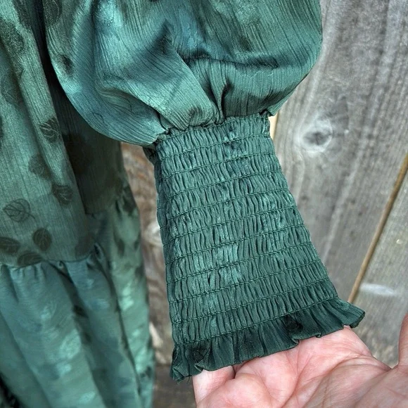 Baltic Born Dark Green Long Sleeve Dress - Picture 8 of 14